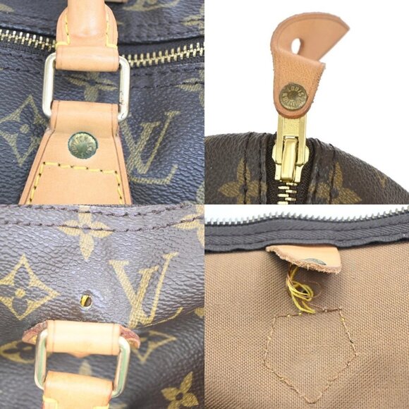 LOUIS VUITTON Speedy 40 Travel Hand Bag Monogram Leather Brown - Picture 14 of 15